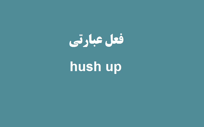 کاربرد و معنی hush up چیست؟ زبانشناس